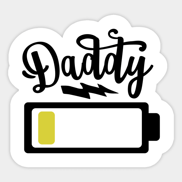 Daddy Battery Sticker by CB Creative Images